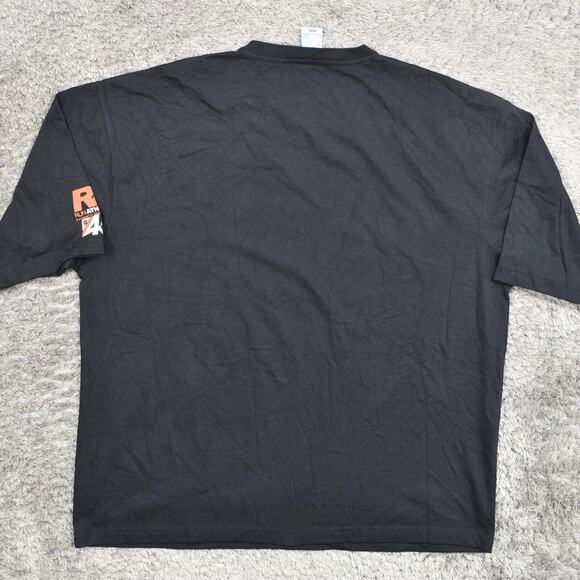 NEW Run Athletics Men's Adult Sz 2XL Tee Shirt T Black Athletic Casual Cotton - Picture 3 of 8